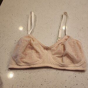 amoena mastectomy bras 32C Jade 44356 Nude Wireless Unlined Pockets